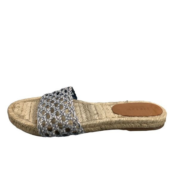 Women's Jigsaw Sila Woven Espadrille Slider Flat Sandals in Navy Size 40 / 9 - Picture 5 of 11